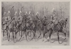Les 1ers dragons prussiens, dont la reine Alexandra succède à la reine Victoria en tant que colonel honoraire - Hermanus Willem Koekkoek